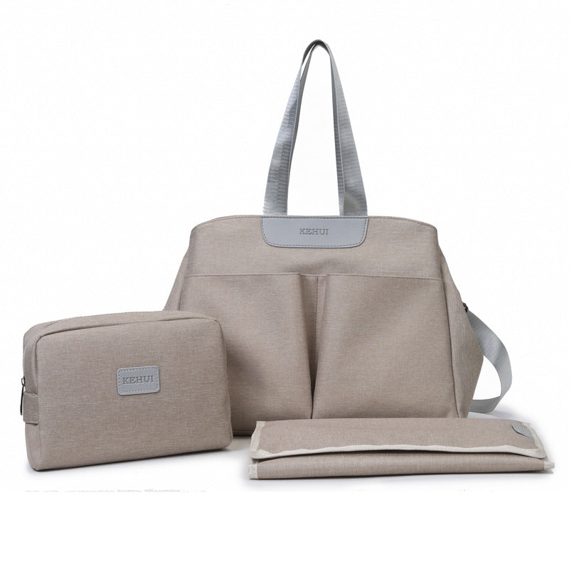 Elosung Grey Multi Functional Little One Diaper Bag With Changing Mat Travel & Stroller Friendly Design Nappy Bags
