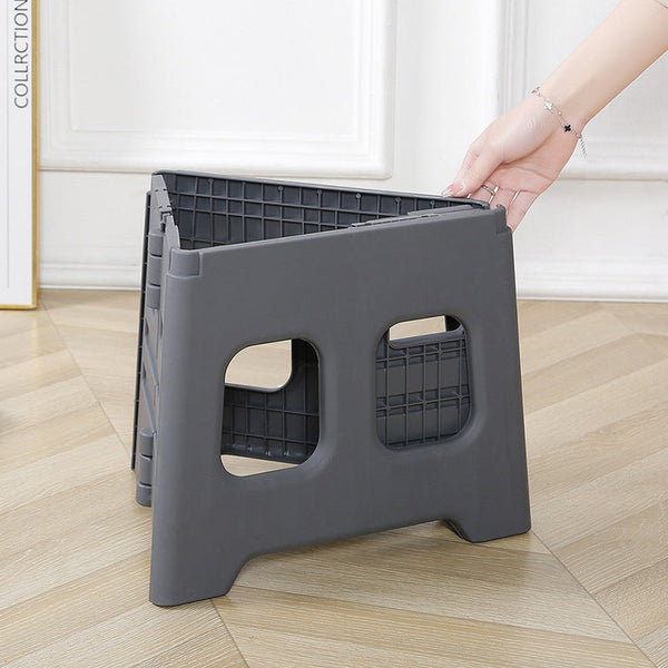 Grey Folding Outdoor Toilet With Lid Heavy Duty 150Kg Capacity Portable Toilets & Accessories