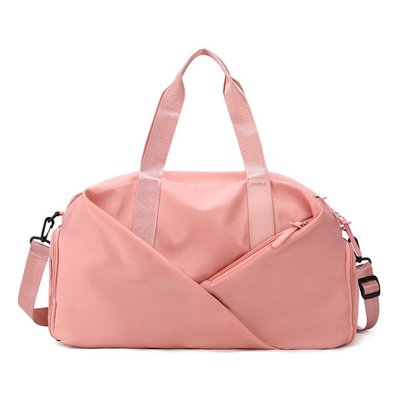 Elosung Pink Stylish Gym Travel Bag With Shoe Compartment Lightweight And Durable Design Gym Bags
