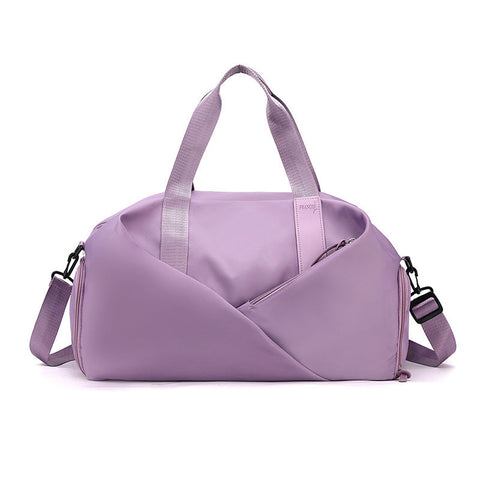 Elosung Purple Stylish Gym Travel Bag With Shoe Compartment Lightweight And Durable Design Gym Bags