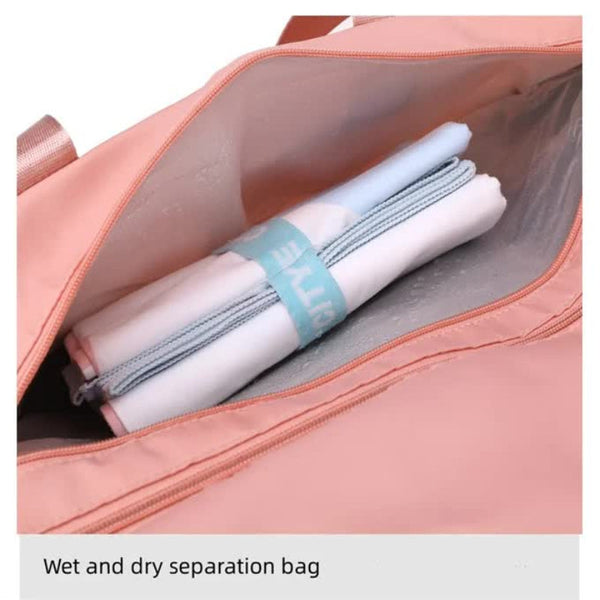 Elosung Green Stylish Gym Travel Bag With Shoe Compartment Lightweight And Durable Design Gym Bags