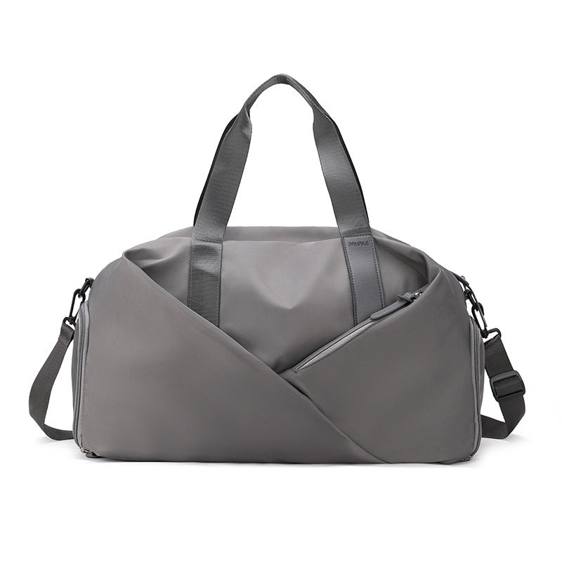 Elosung Grey Stylish Gym Travel Bag With Shoe Compartment Lightweight And Durable Design Gym Bags