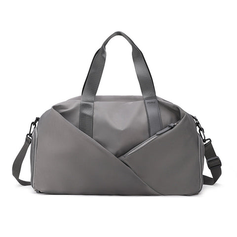 Elosung Grey Stylish Gym Travel Bag With Shoe Compartment Lightweight And Durable Design Gym Bags