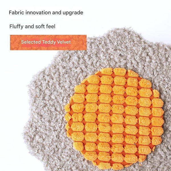 Elosung Yellow Pink Interactive Cat Scratching Post With Playful Ball Toys Flower Design 35Cm Height 26Cm Base Furniture & Scratchers