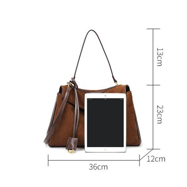 Elosung Elegant Black Leather Handbag With Gold Accents Versatile Shoulder And Carry Women's Bags & Handbags