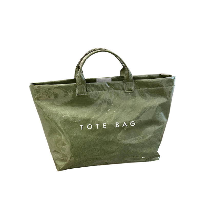 Green Trendy Waterproof Tote Bag Lightweight And Durable Carryall Women's Bags & Handbags