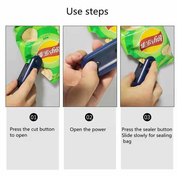 Elosung 4 Pcs White Magnetic Sealing Machine With Easy To Carry Compact Design Sealers & Sealing Machines