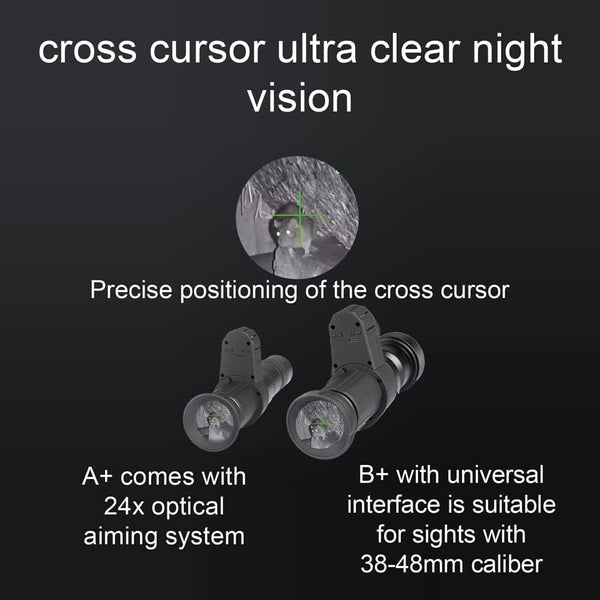 Elosung Full Black Crosshair Night Vision Monocular Telescope For Astronomy And Outdoor Use Telescopes
