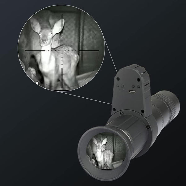 Elosung Full Black Crosshair Night Vision Monocular Telescope For Astronomy And Outdoor Use Telescopes