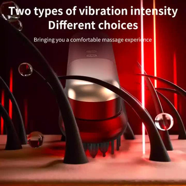 Purle Mini Rechargeable Ionic Hair Straightening Comb | Portable Wireless Vibration Massage Brush For Frizz Free Smooth Straightening & Curling Irons