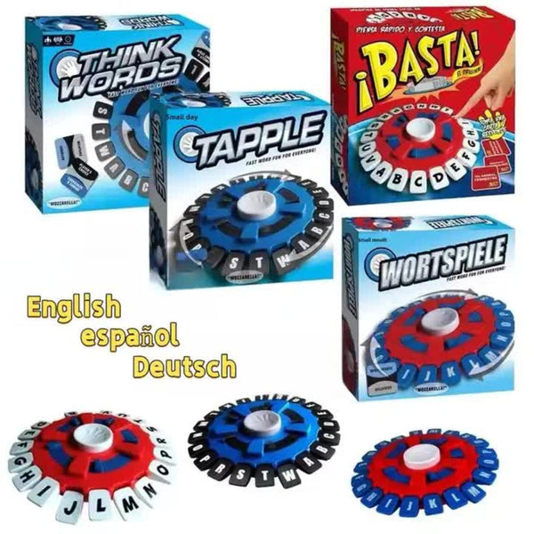 2 Pcs White Tapple Words Game | Fun & Interactive Letter Board Family Educational Challenge For Kids Adults Board Games