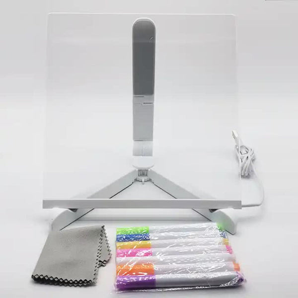 Elosung 30 X 20Cm Diy Erasable Light Up Drawing Board Set Halloween Chalkboard Writing Craft Kit | Creative For Kids & Adults Drawing Boards & Tables