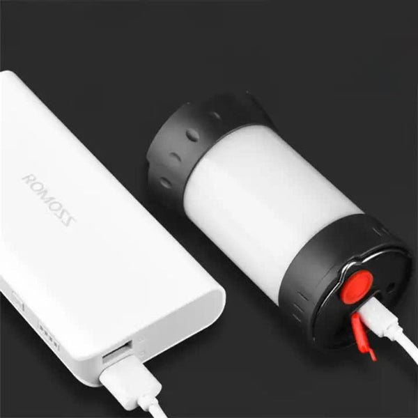 Elosung Black Classic Multi Function Camping Light Portable Dual Source Outdoor Lantern Car For Hiking & Emergencies Lanterns