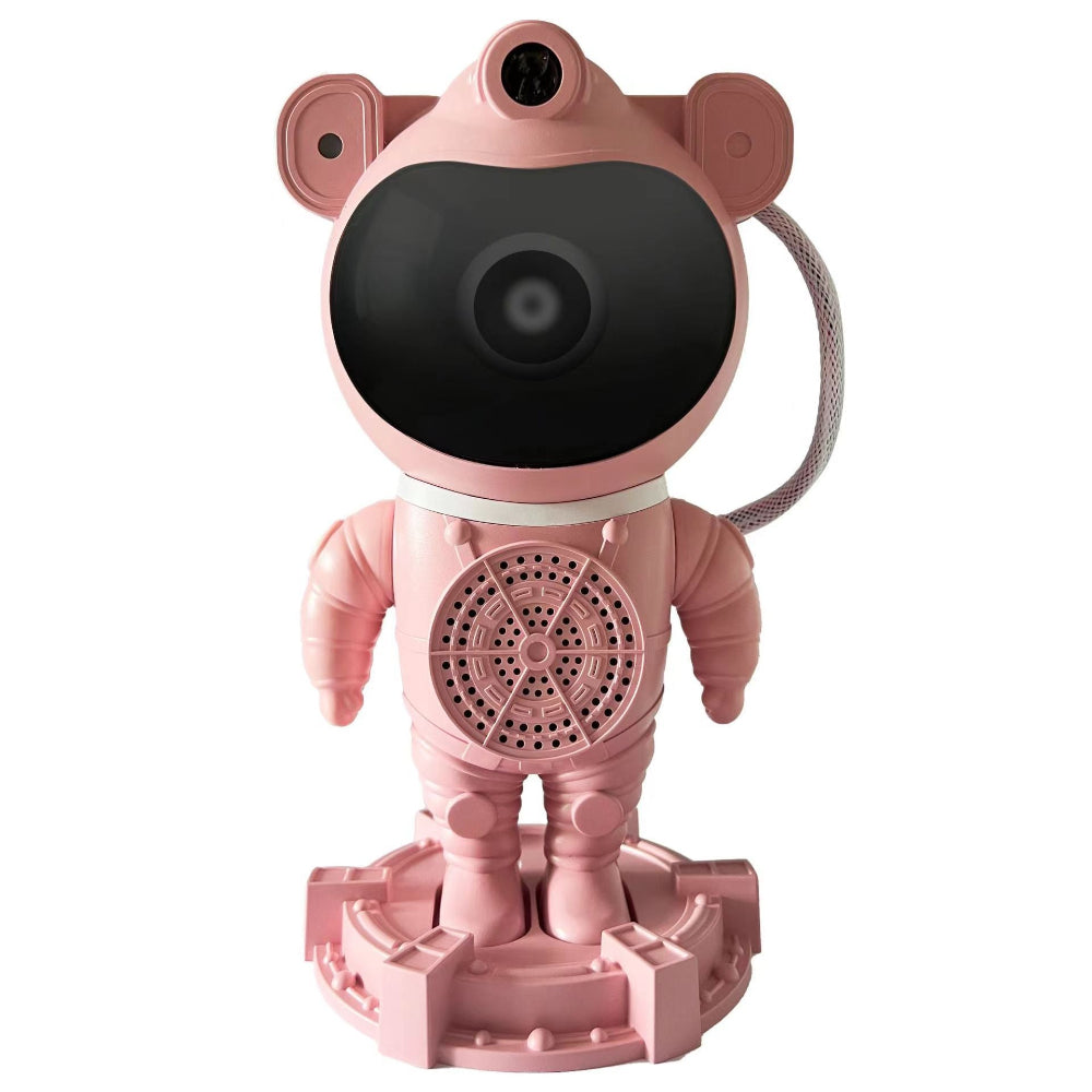 Elosung Pink Astronaut Bluetooth Music White Noise Space Projector Lamp Creative Starry Sky Wireless Desktop Decoration Gift Lamps