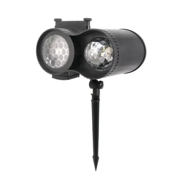 Elosung Ground Insert Outdoor Waterproof Lawn Dual Tube Projection Light Led Halloween & Christmas Dynamic Ripple Animation Replaceable 12 Slides Stak