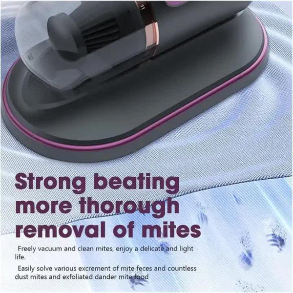 Elosung Gold Uv Mattress Cleaner Handheld Wireless Dust Mite Vacuum Home Sterilizer For Bed Fabric Upholstery Vacuum Cleaners