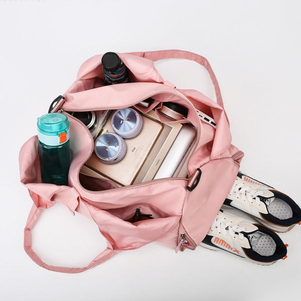 Elosung Blue Oxford Fabric Women's Shoulder Bag Large Capacity Yoga & Gym With Separate Shoe Compartment Stylish Functional Sport Women's Bags & Handb