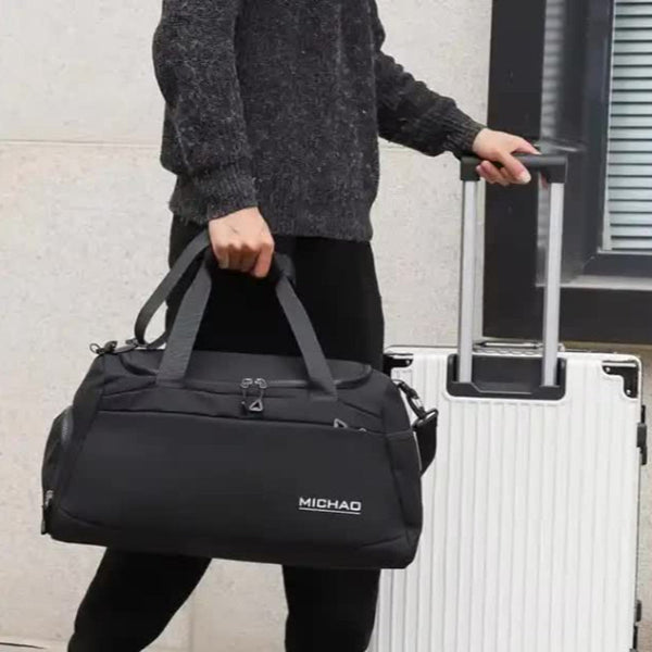 Elosung Green Large Capacity Gym Bag With Wet And Dry Separation Multifunctional Travel Sports Swimming For Men Women Gym Bags