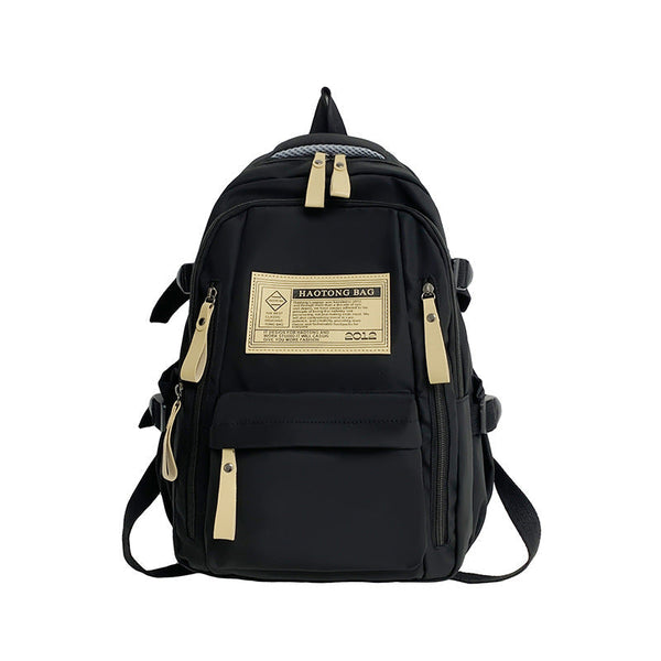 Elosung Black Stylish And Simple Backpack For High School College Students Trendy Women Casual Travel Daily Use Women Backpacks