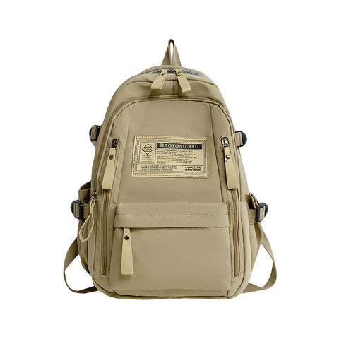 Elosung Khaki Stylish And Simple Backpack For High School College Students Trendy Womenas Casual Travel Daily Use Women Backpacks