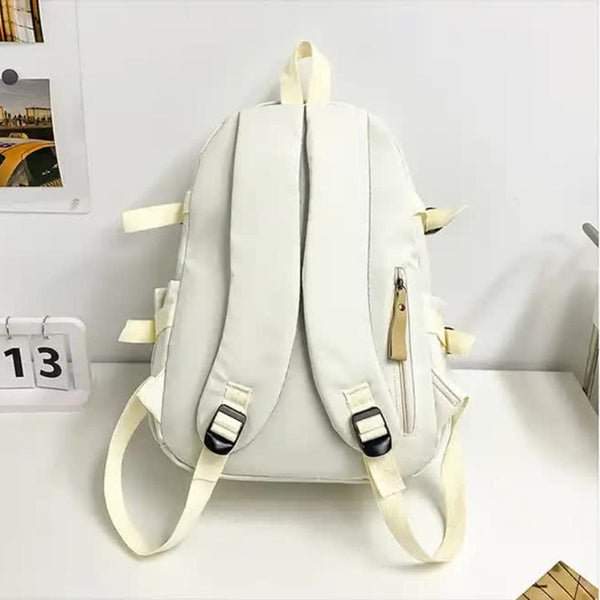 Elosung Red Stylish And Simple Backpack For High School College Students Trendy Women Casual Travel Daily Use Women Backpacks
