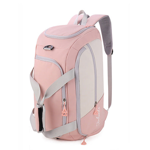 Elosung Pink Large Capacity Travel Backpack Multi Function Carry On Bag For Clothes Luggage Storage And Business Trips Overnight Bags