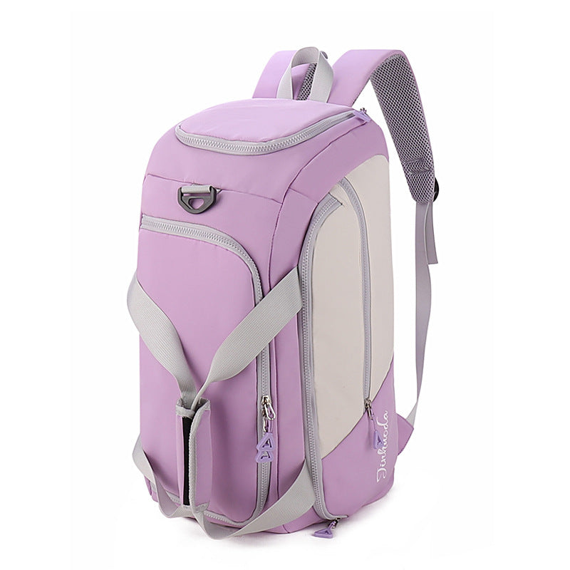 Elosung Purple Large Capacity Travel Backpack A Multi Function Carry On Bag For Clothes Luggage Storage And Business Trips Overnight Bags