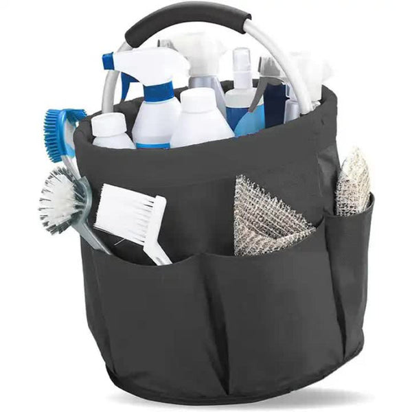 Elosung Dark Gray Folding Picnic Basket Multi Function Beach Storage Bag Toiletry Organizer And Shopping For Outdoor Home Use Picnic Baskets & Backpac
