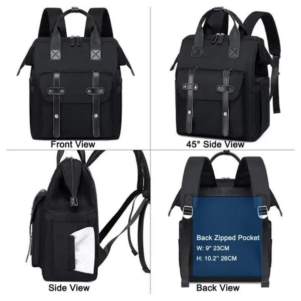 Light Blue Fashionable Multi Function Mommy Bag Large Capacity Diaper Tote And Backpack For Moms Ideal Travel Everyday Use Women Backpacks