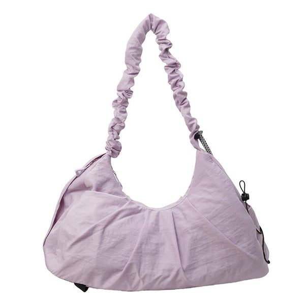 Elosung Purple Fashionable Lightweight Shoulder Bag Compact Fitness Yoga Sports For Women Casual Training Women's Bags & Handbags