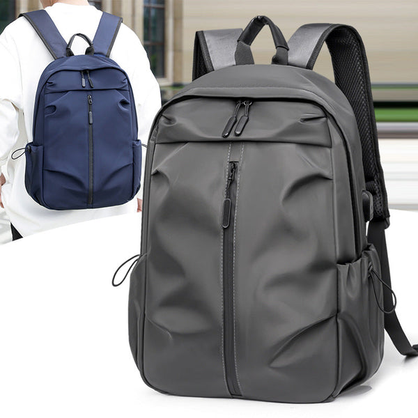 Black Casual Korean Style Backpack Versatile Laptop Bag For Students Business And Travel Fashionable Practical Laptop Cases & Bags