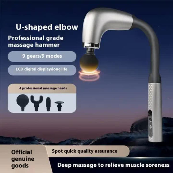 Elosung Black Electric Elbow Fascia Gun For Body/Head Relief Portable Silent Fatigue Reliever Hot Selling Massager Massagers