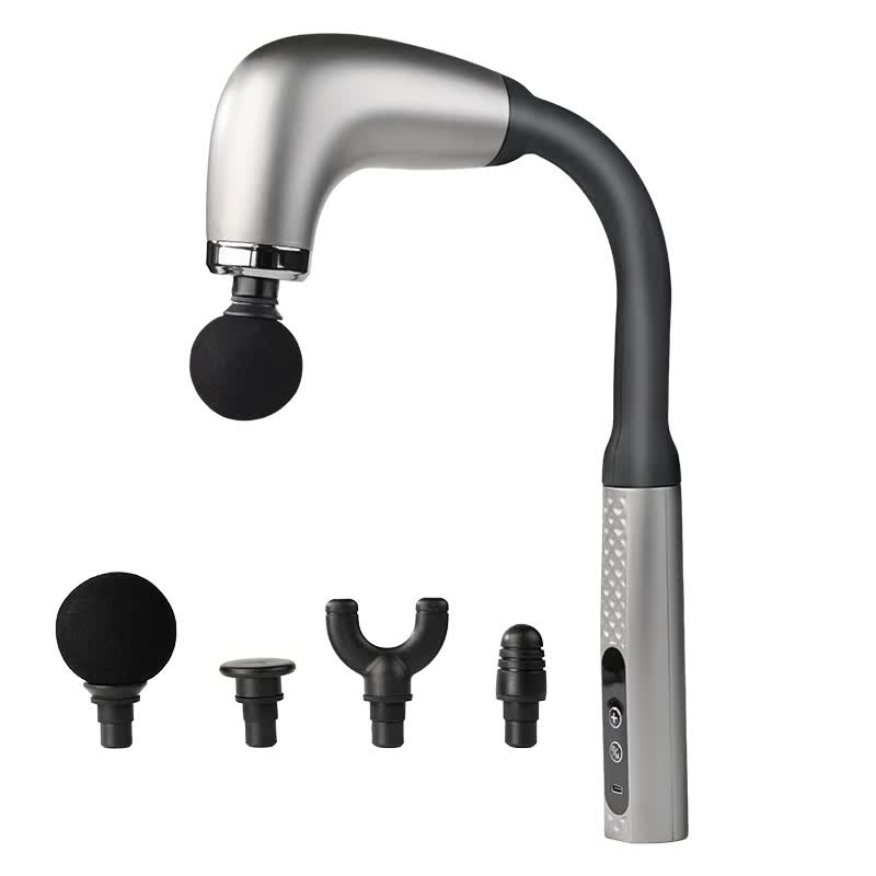 Elosung Silver Electric Elbow Fascia Gun For Body/Head Relief Portable Silent Fatigue Reliever Hot Selling Massager Massagers