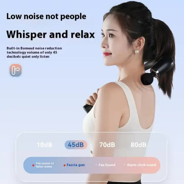 Elosung Silver Electric Elbow Fascia Gun For Body/Head Relief Portable Silent Fatigue Reliever Hot Selling Massager Massagers
