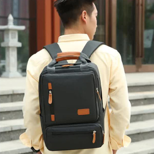 Elosung Black 3 Piece Backpack Set Mens And Womens Student Travel Casual Laptop Bag Notebook Computer Backpacks