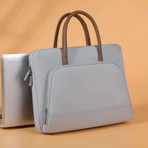 Elosung 1 Sets Of Grey Simple & Stylish Laptop Bag Elegant Notebook Carrier For Students Professionals Gift Purposes Laptop Cases & Bags