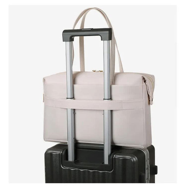 Elosung White Women's Work Tote Bag New Fashionable Laptop Large Capacity Business Briefcase Commute & Office Women's Bags & Handbags