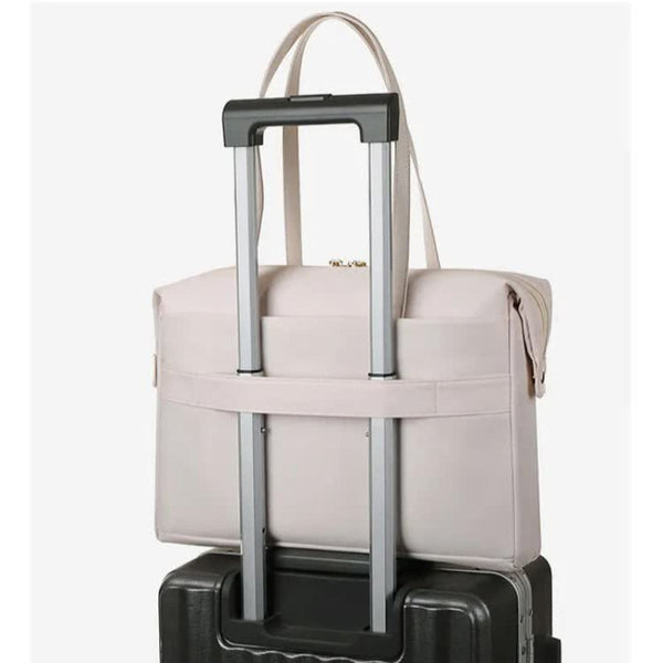 Elosung Grey Women's Work Tote Bag New Fashionable Laptop Large Capacity Business Briefcase Commute & Office Women's Bags & Handbags