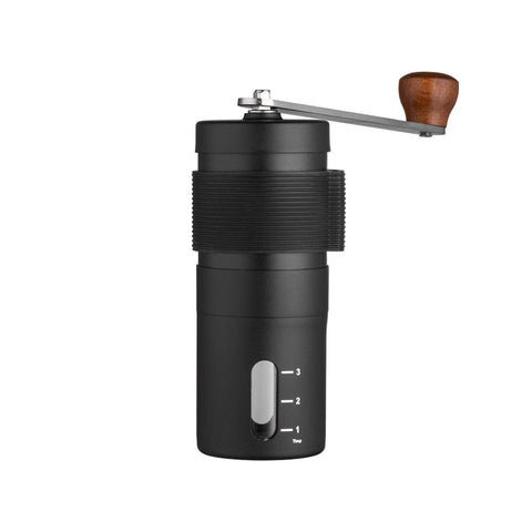 Elosung Black Stainless Steel Coffee Grinder Manual Hand Cranked Mill Heavy Duty Burr For Fresh Beans Coffee Grinders