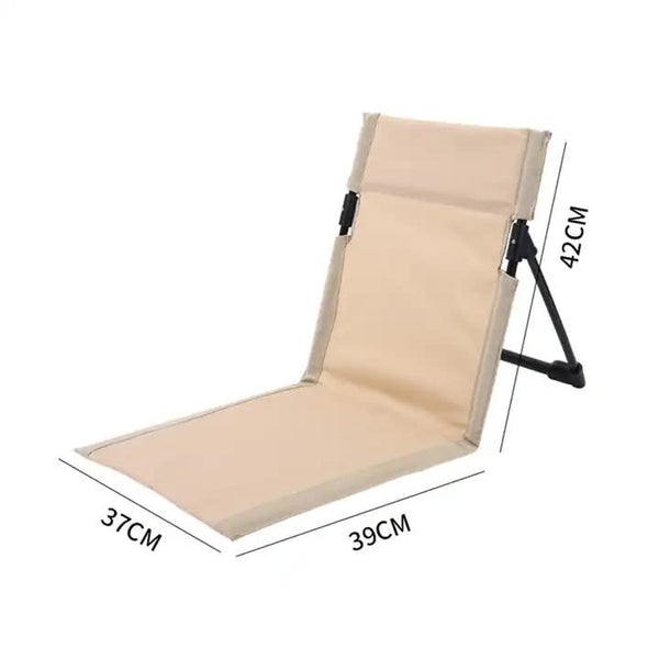 Brown Outdoor Folding Lawn Chair With Backrest Lightweight Portable Camping Beach & Park Recliner Easy To Carry For Relaxing Outdoors Patio Chairs