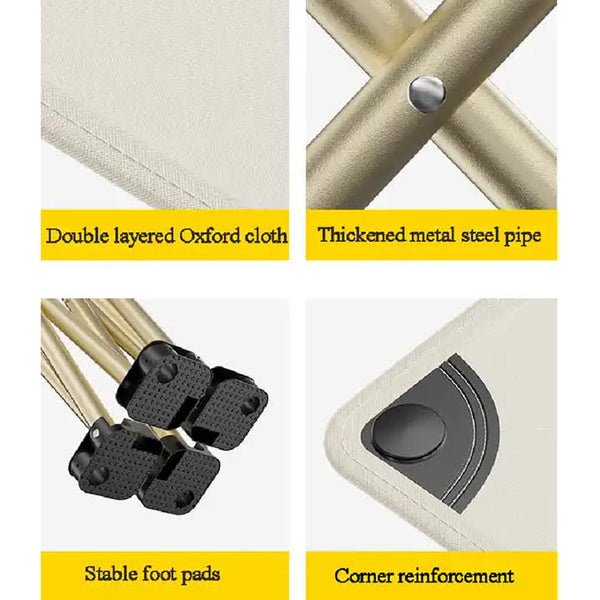 Elosung 23*28Cm White Outdoor Folding Stool Lightweight Portable Picnic Chair Fishing Camping Seat And Collapsible Bench For Activities Camping Chairs