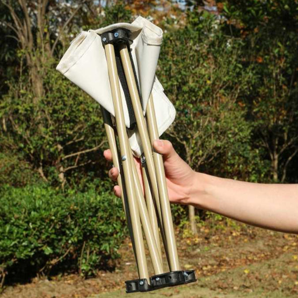 Elosung 23 X 28Cm Black Outdoor Folding Stool Lightweight Portable Picnic Chair Fishing Camping Seat And Collapsible Bench For Activities Camping Chai