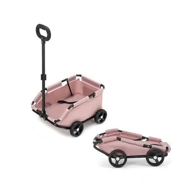 Elosung Pink Compact Foldable Pet Stroller For Dogs Cats Lightweight Travel Pushchair Small Pets Teddy Collapsible Buggy Outdoor Adventures Dog Stroll