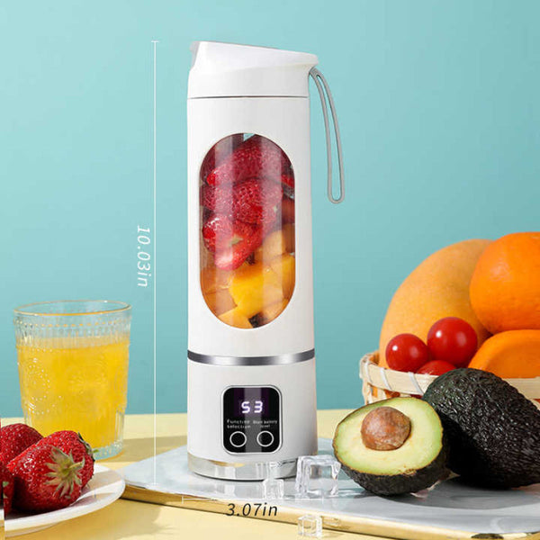 Elosung White Portable Rechargeable Juicer Cup New Model Multifunctional Small Blender For Students And Home Use Juicers