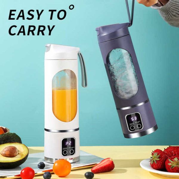 Elosung Purple Portable Rechargeable Juicer Cup New Model Multifunctional Small Blender For Students And Home Use Air & Water Flossers