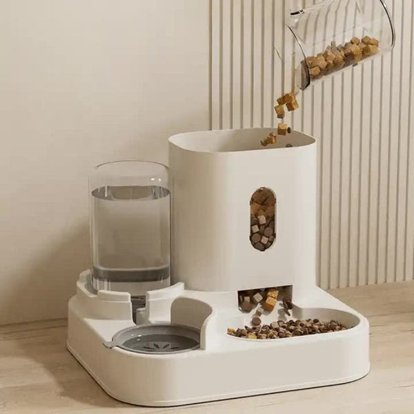 Elosung Blue Automatic Pet Feeder And Water Dispenser Smart Dog Bowl & Cat Universal Feeding Station Electric Fountain Dog Automatic Feeders