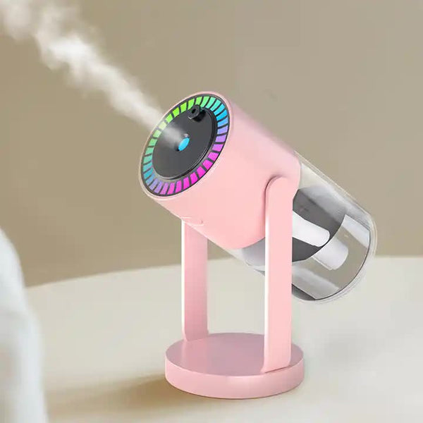 Elosung Pink Starry Sky Projection Humidifier Usb Ultrasonic Car And Home Air Mist Diffuser For Hydration Humidifiers
