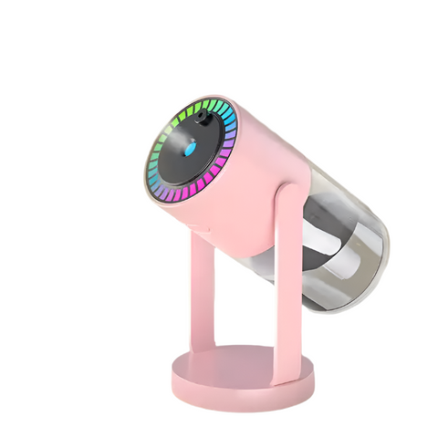 Elosung Pink Starry Sky Projection Humidifier Usb Ultrasonic Car And Home Air Mist Diffuser For Hydration Humidifiers