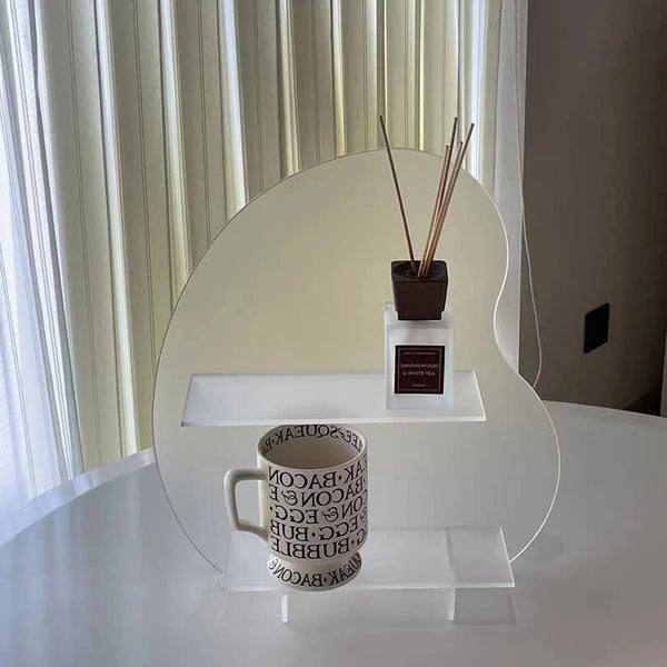 Elosung 40 X 36 10Cm Transparent Acrylic Desktop Storage Organizer Christmas Aromatherapy Display Shelf For Cosmetics Candles And Decorative Items Mak