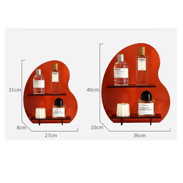 Elosung 40 X 36 10Cm Transparent Acrylic Desktop Storage Organizer Christmas Aromatherapy Display Shelf For Cosmetics Candles And Decorative Items Mak